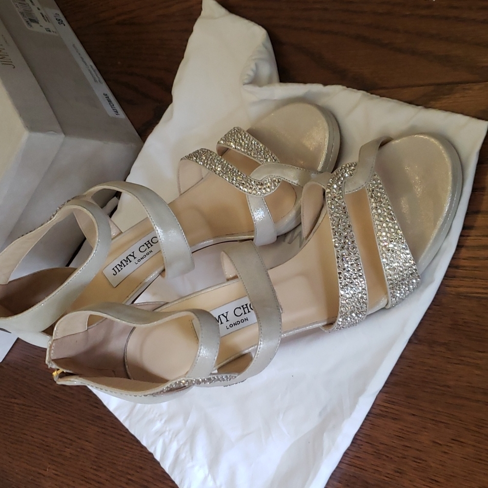 Jimmy choo shimmer crystal heels - Picture 2 of 3